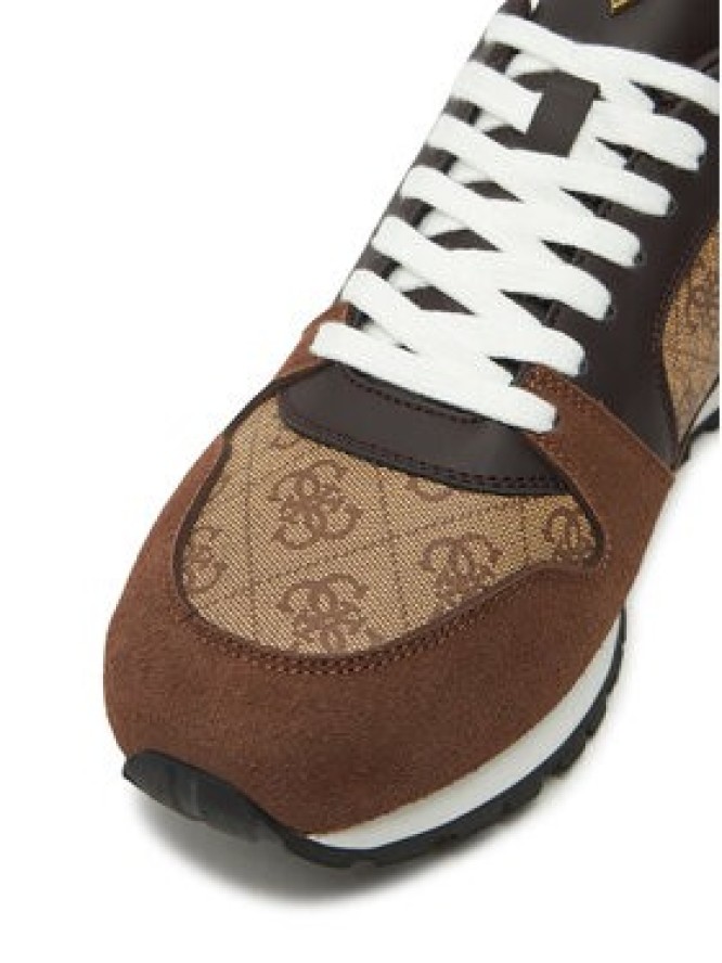 Guess Sneakersy FMPARO ELL12 Brązowy