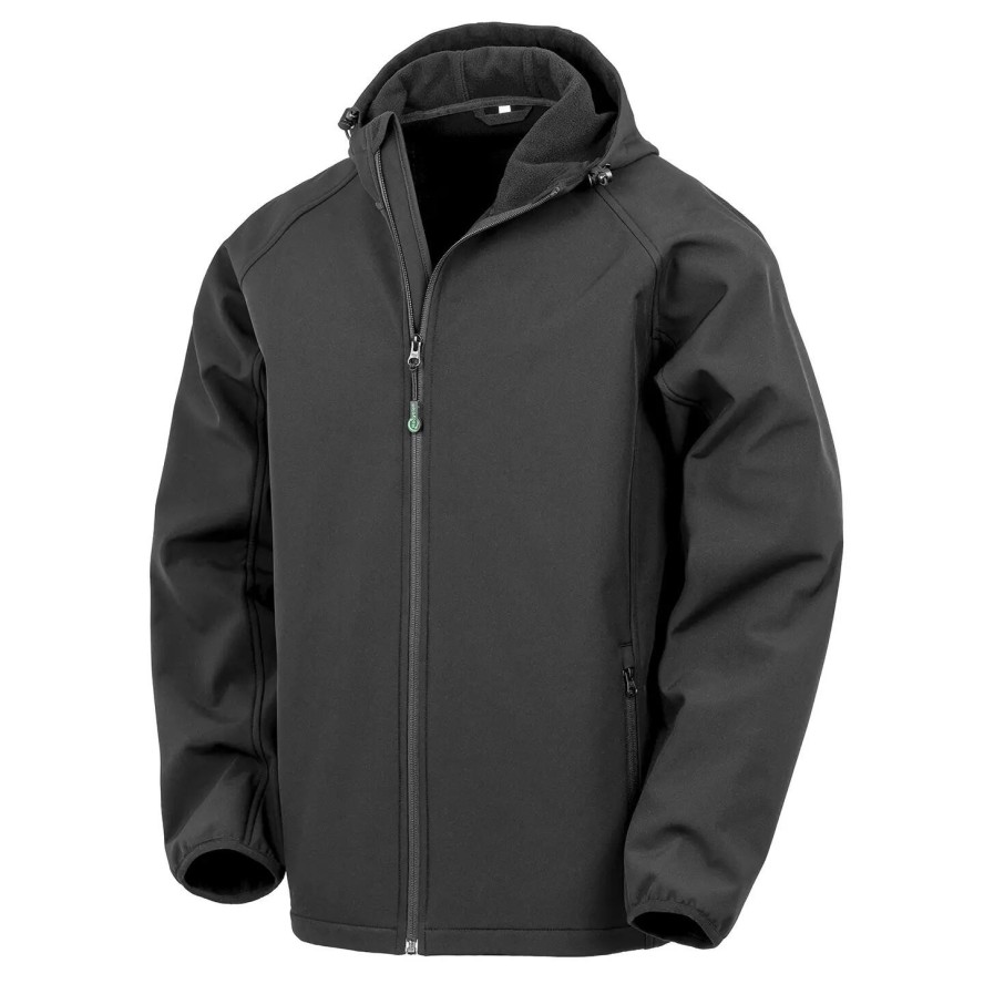 3-warstwowa wodoodporna kurtka z recyklingu z kapturem Result softshell