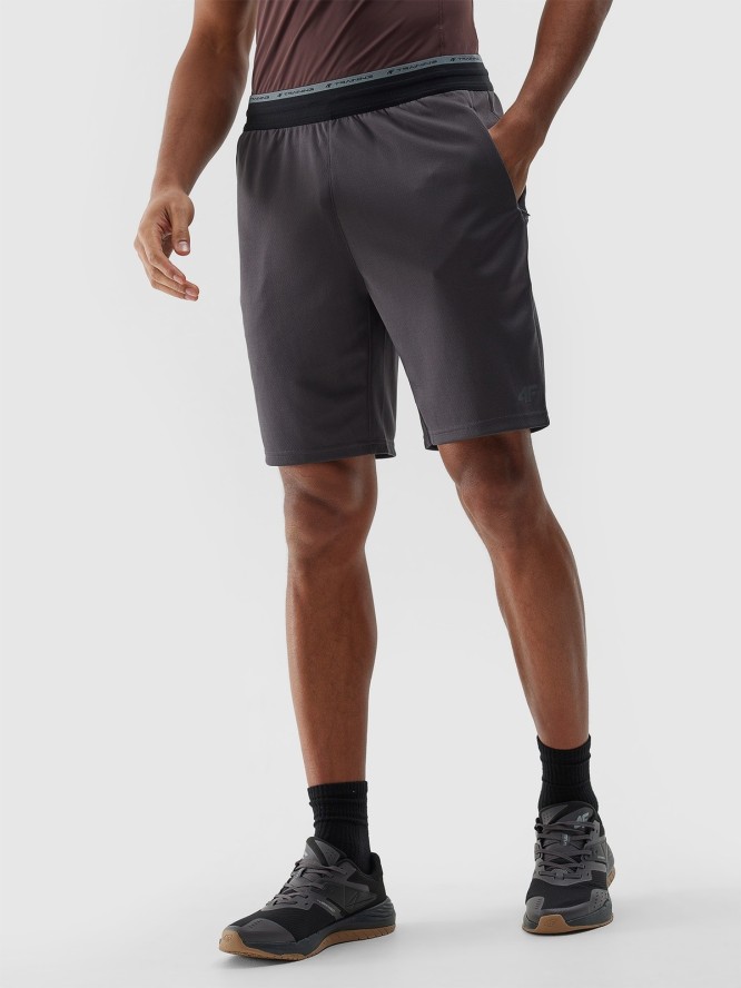 4F Spodenki treningowe szybkoschnące męskie - szare XXL