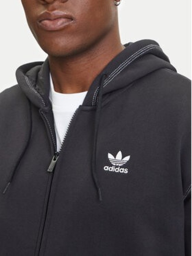 adidas Bluza Essentials Trefoil JW0969 Czarny Regular Fit