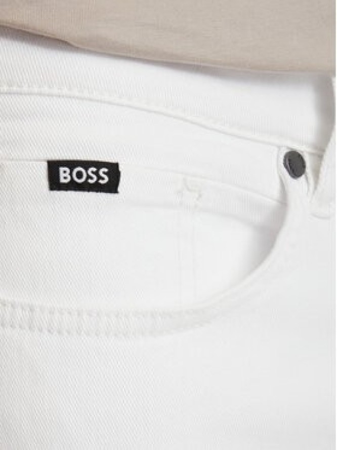 BOSS Jeansy H-Delaware 50561555 Biały Slim Fit