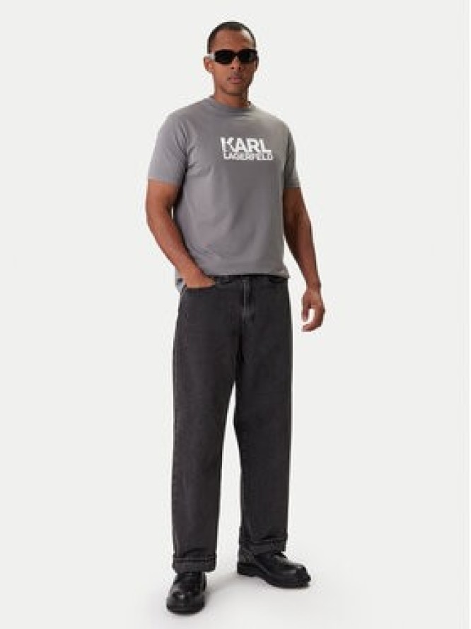 KARL LAGERFELD T-Shirt 755780 561235 Szary Regular Fit