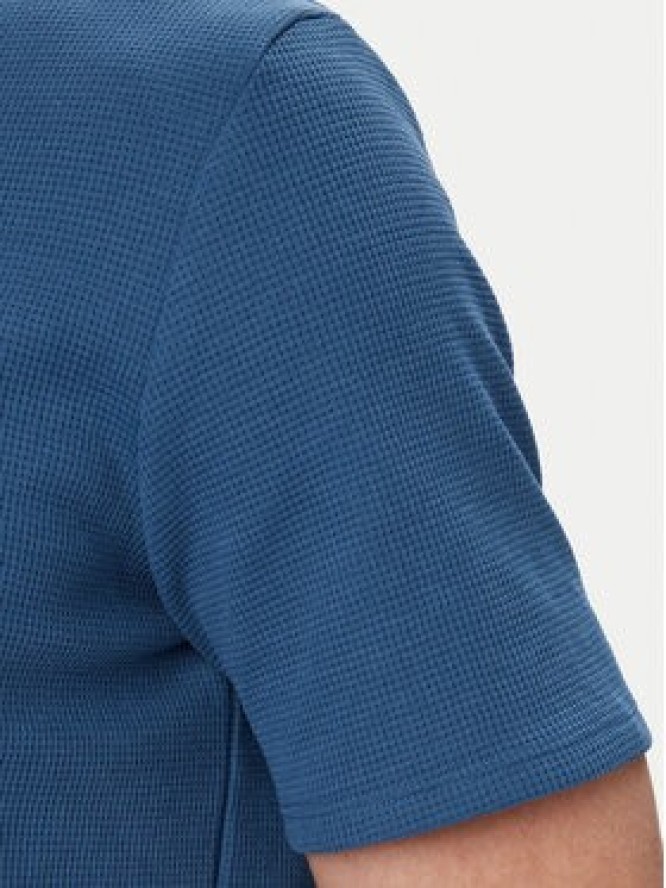BOSS T-Shirt Waffle 50535892 Niebieski Regular Fit