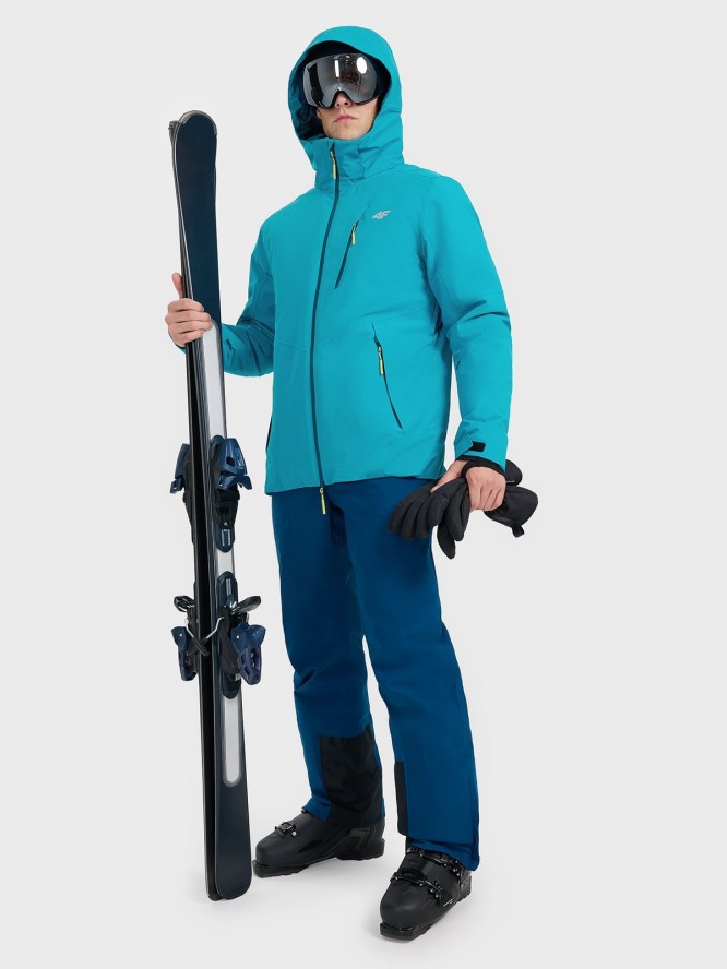 4F Kurtka narciarska membrana 10000 męska - niebieska L