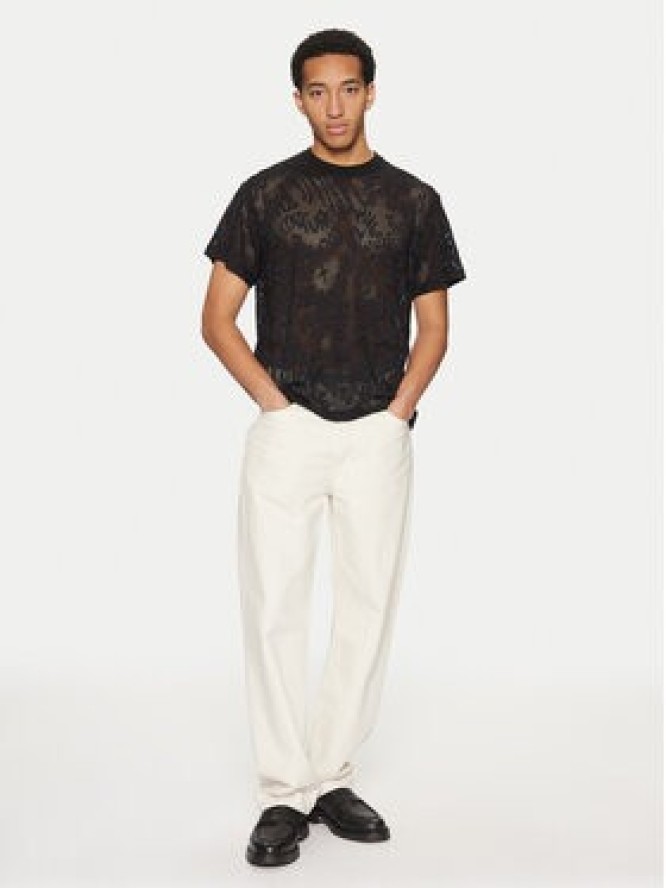 Versace Jeans Couture T-Shirt 78GAH6R0 Czarny Regular Fit