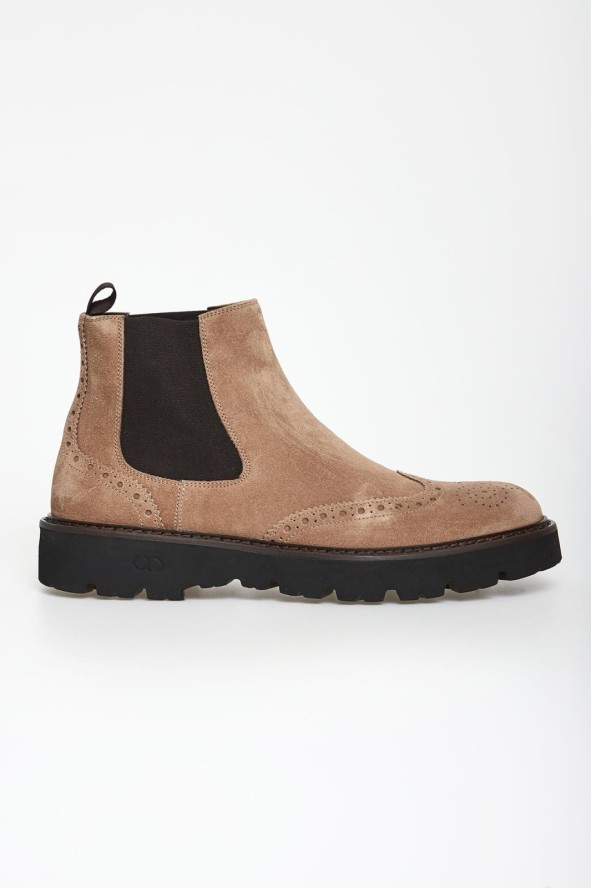 Półbuty męskie zamszowe CESARE CASADEI