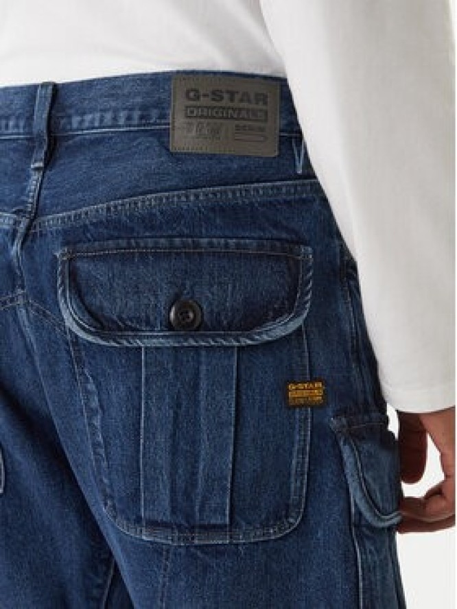 G-Star Raw Szorty jeansowe Bend 3D Cargo D26528-D788 Granatowy Relaxed Fit