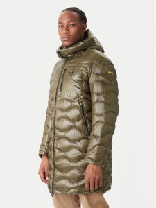 Blauer Kurtka puchowa Impermeabile 25WBLUK03068 Zielony Regular Fit