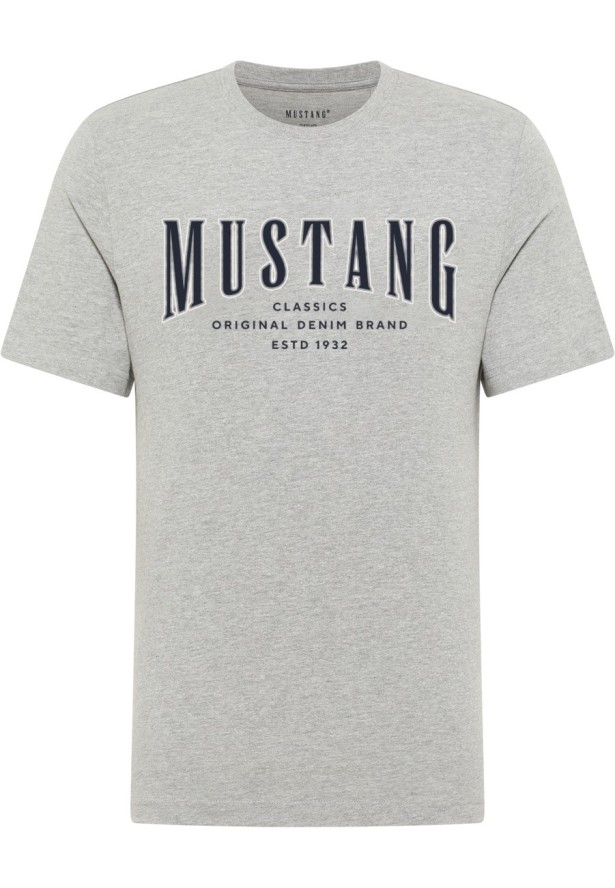 Męski T-Shirt Mustang Style Alex Mid Grey Mélange 1017336 4140