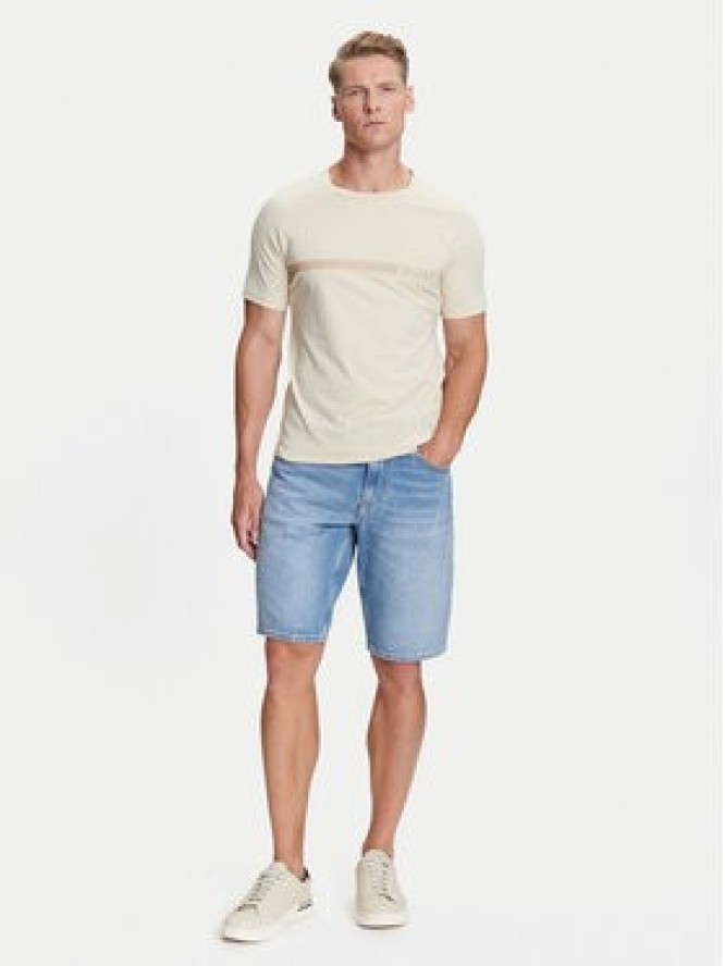 BOSS T-Shirt 50517970 Beżowy Slim Fit