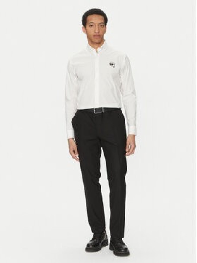 KARL LAGERFELD Koszula 605911 552671 Biały Slim Fit