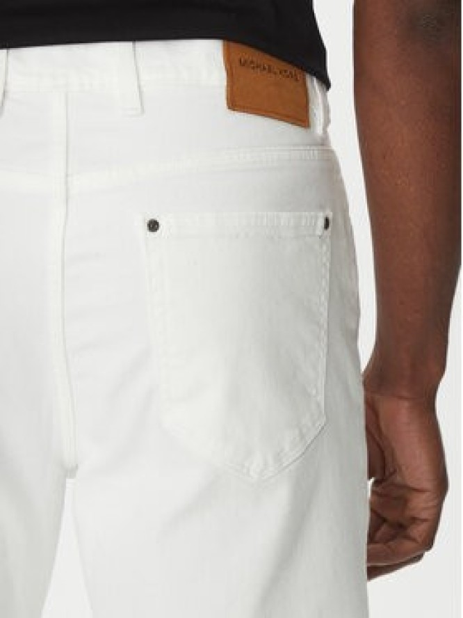 Michael Kors Jeansy CS5900K0UK Biały Straight Fit