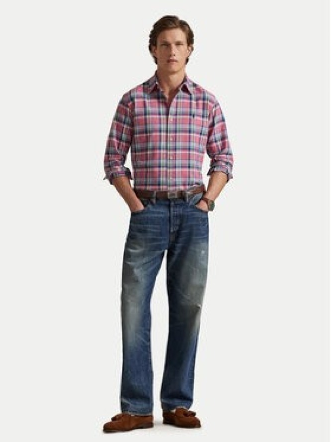 Polo Ralph Lauren Koszula 710922273006 Różowy Custom Fit