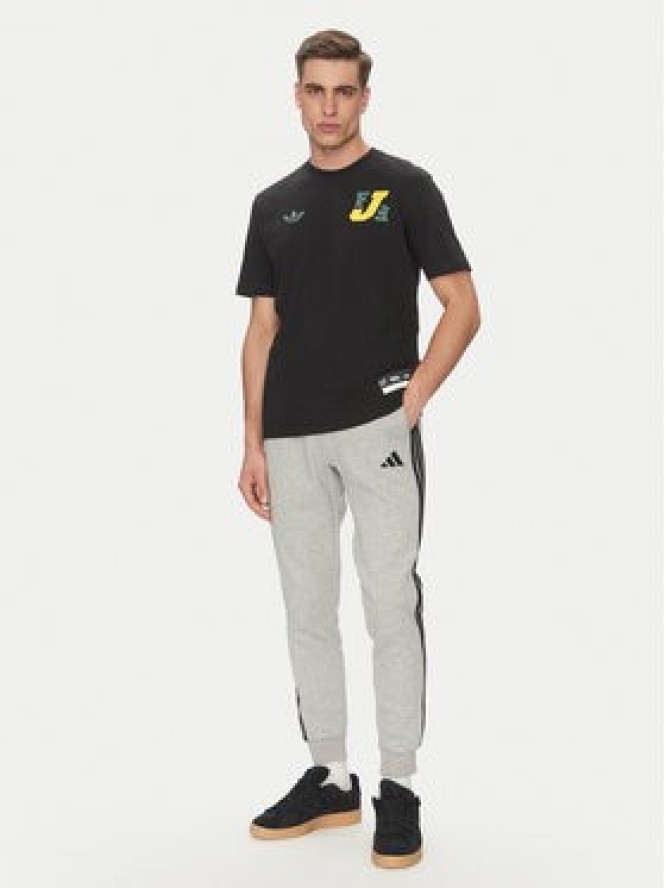 adidas Spodnie dresowe Essentials 3-Stripes JE6318 Szary Regular Fit