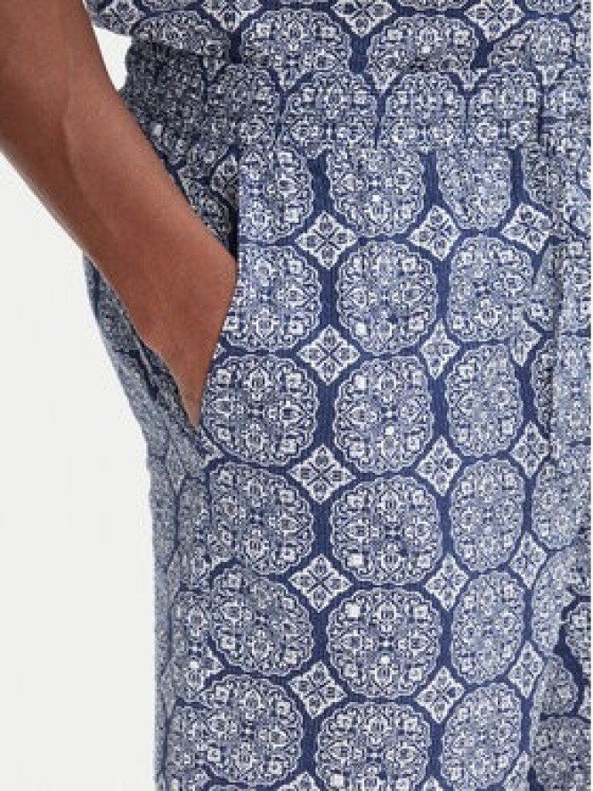 Jack & Jones Komplet koszula i szorty materiałowe Seersucker 12284648 Niebieski Relaxed Fit