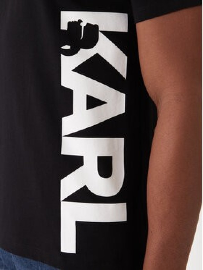 KARL LAGERFELD T-Shirt A2M46038 Czarny Regular Fit