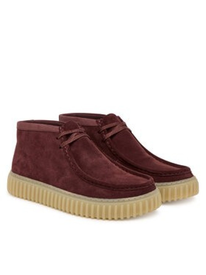 Clarks Trzewiki Torhill Hi 26183423 Bordowy