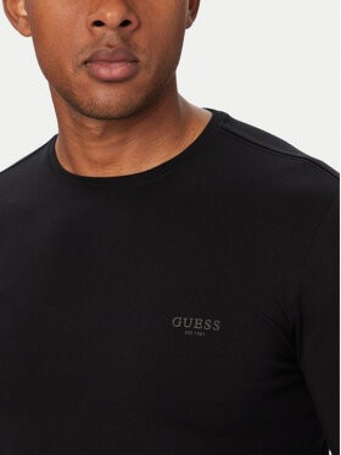 Guess Longsleeve M6YI28 K3733 Czarny Regular Fit