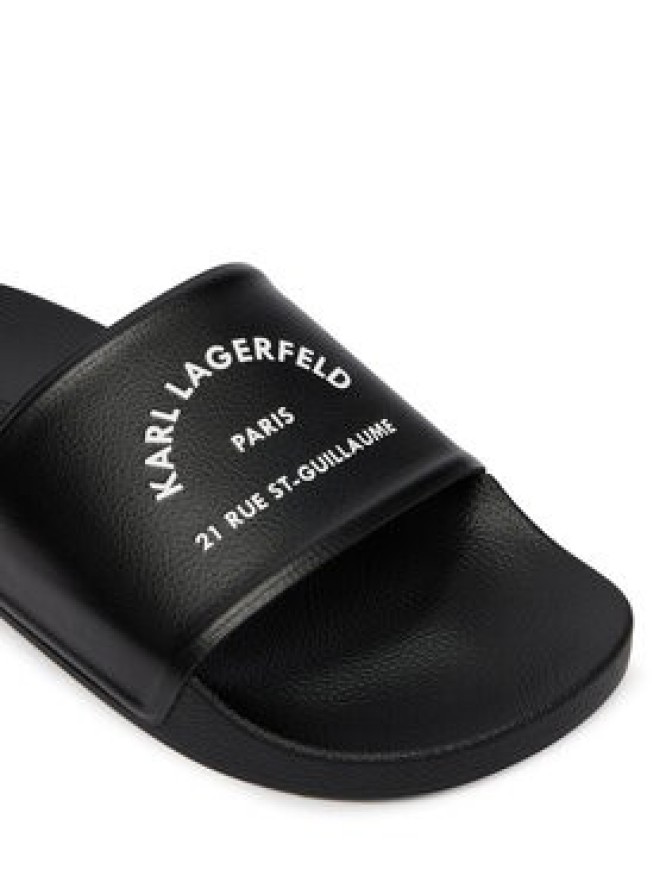 KARL LAGERFELD Klapki KL70008C Czarny