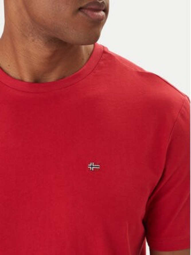 Napapijri T-Shirt Salis NP0A4H8D Czerwony Regular Fit