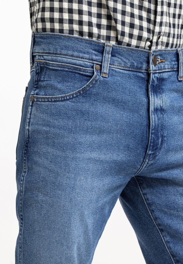 WRANGLER LARSTON MĘSKIE SPODNIE JEANSOWE JEANSY DŻINSY TROPIC THUNDER W18SYLY87 112330758