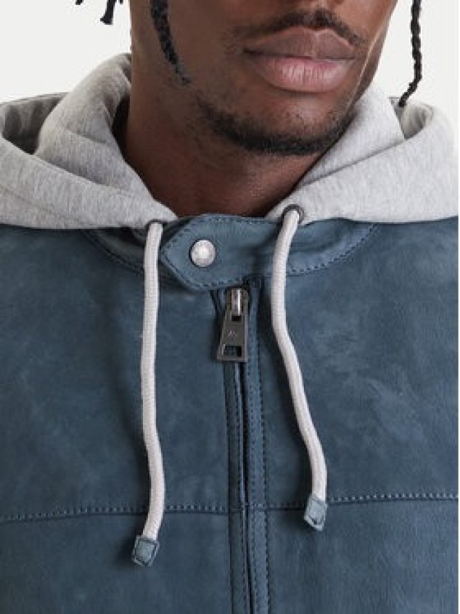 Milestone Kurtka skórzana Rivoli 612205 60785 Niebieski Regular Fit