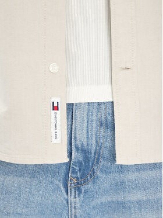 Tommy Jeans Koszula DM0DM21298 Beżowy Regular Fit