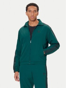 adidas Bluza adicolor Woven Firebird JY1329 Zielony Loose Fit