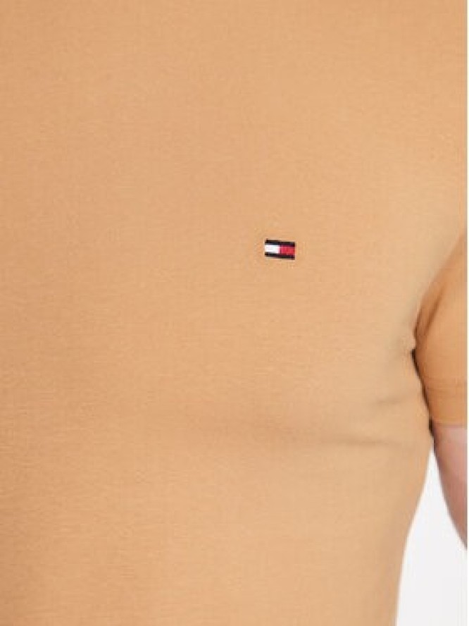 Tommy Hilfiger T-Shirt MW0MW10800 Beżowy Slim Fit