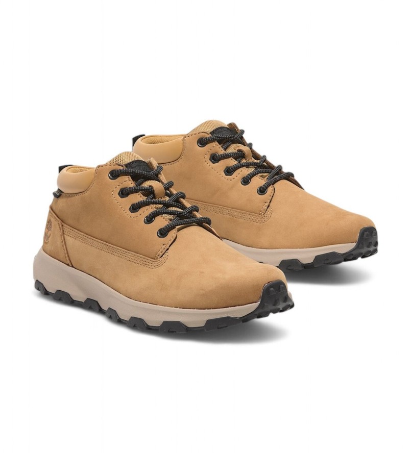 Timberland Winsor Park MID LACE UP GTX SNEAKER WHEAT NUBUCK Sneakersy męskie