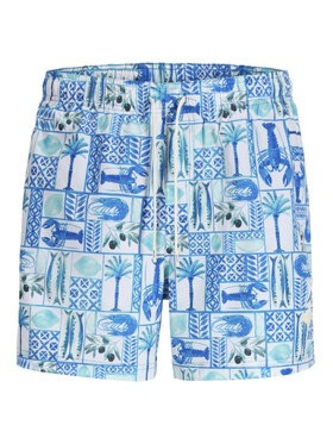 Jack & Jones Szorty kąpielowe Maui Vibes 12291426 Szary Regular Fit