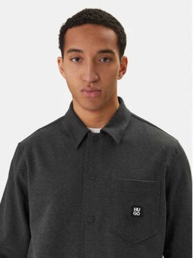 HUGO Koszula Enaso 50556440 Szary Oversize