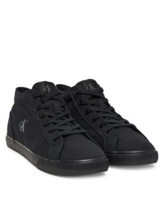 Calvin Klein Jeans Sneakersy Ess Vulc Mid Mg Canvas YM0YM01210 Czarny
