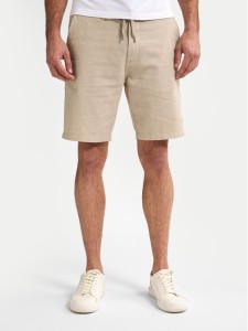 Petrol Industries Szorty materiałowe M-1050-SHO538 Beżowy Slim Fit