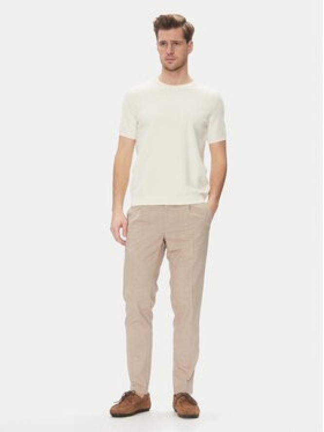 Bugatti Chinosy 1950 76210C Beżowy Slim Fit