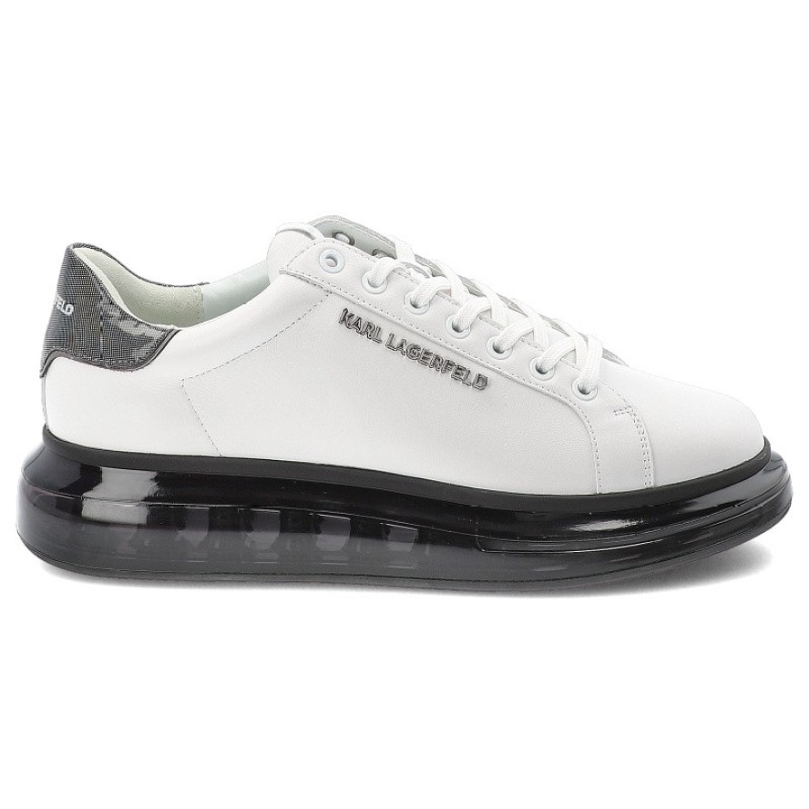 Białe Sneakersy Karl Lagerfeld Męskie Buty Sportowe Premium
