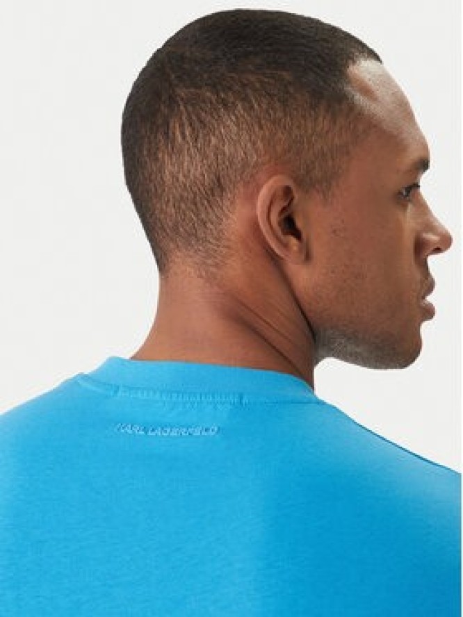 KARL LAGERFELD T-Shirt 755710 562224 Niebieski Regular Fit