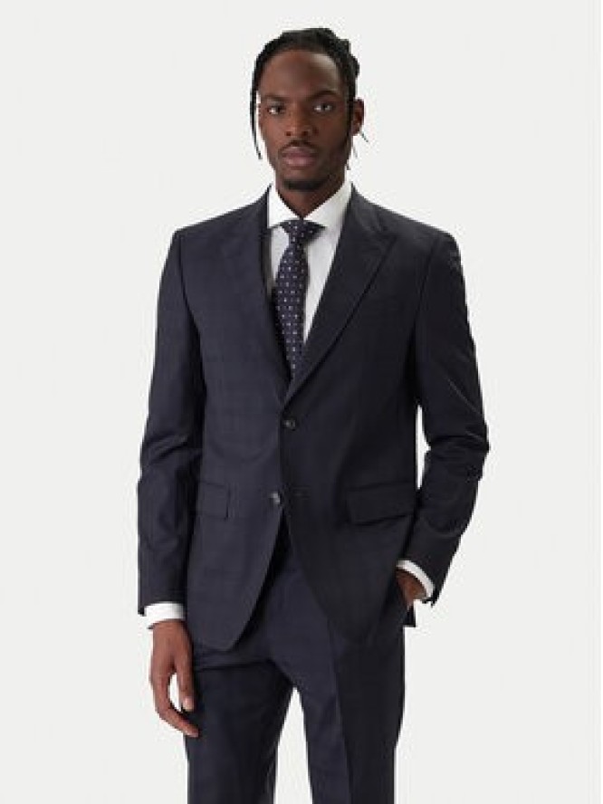 BOSS Garnitur H-Huge 50557259 Granatowy Slim Fit