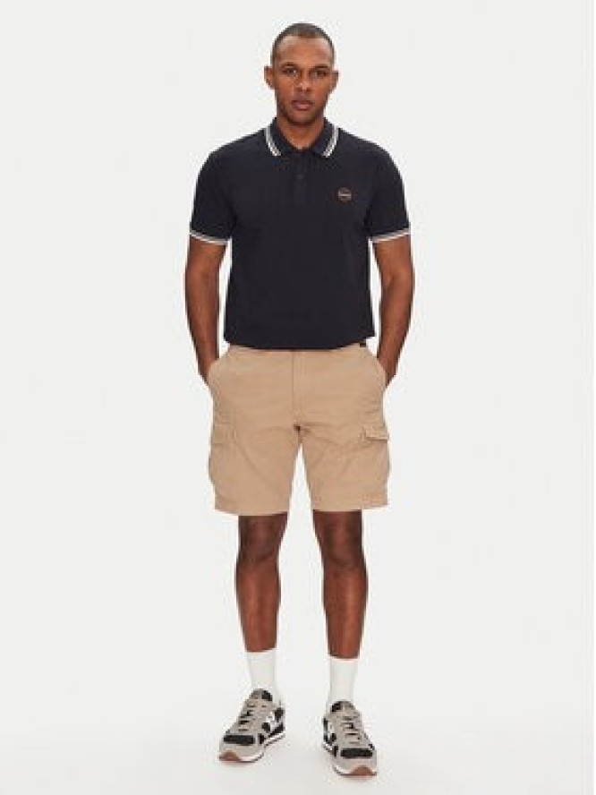 Napapijri Szorty materiałowe N-Deline NP0A4HOT Beżowy Regular Fit