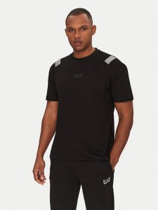 EA7 Emporio Armani T-Shirt 7M000266 AF10375 UC001 Czarny Regular Fit