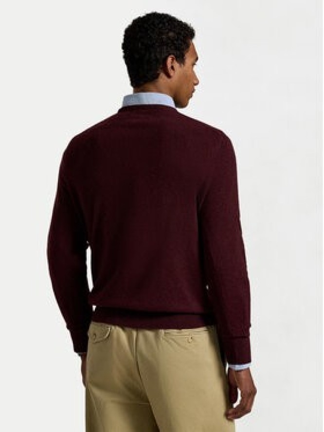 Polo Ralph Lauren Sweter 710974148008 Bordowy Regular Fit