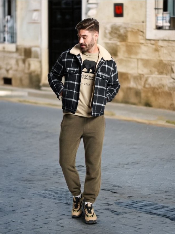 Spodnie dresowe - khaki