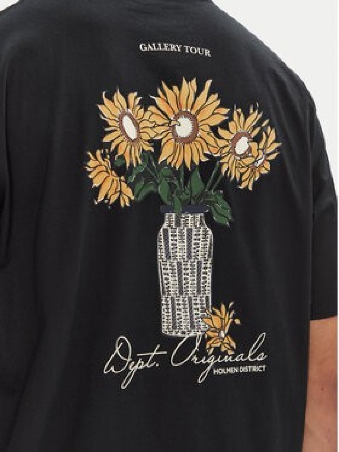 Jack & Jones T-Shirt Islington 12273015 Czarny Loose Fit