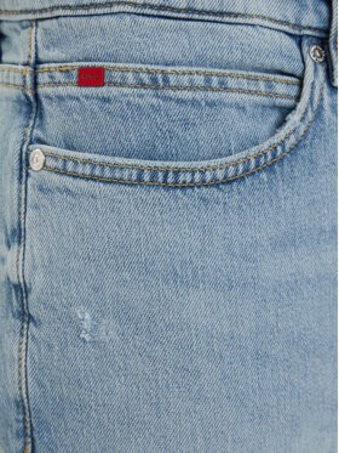 HUGO Jeansy 50556047 Niebieski jasny Extra Slim Fit
