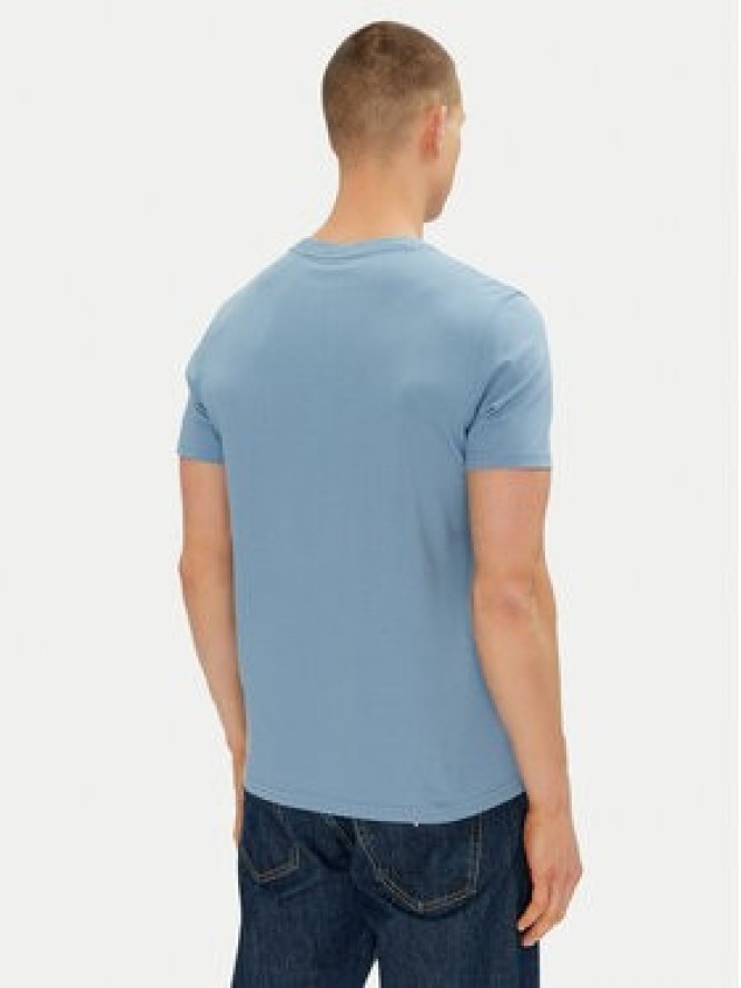 Moose Knuckles T-Shirt Duluth M15MT759 Niebieski Regular Fit