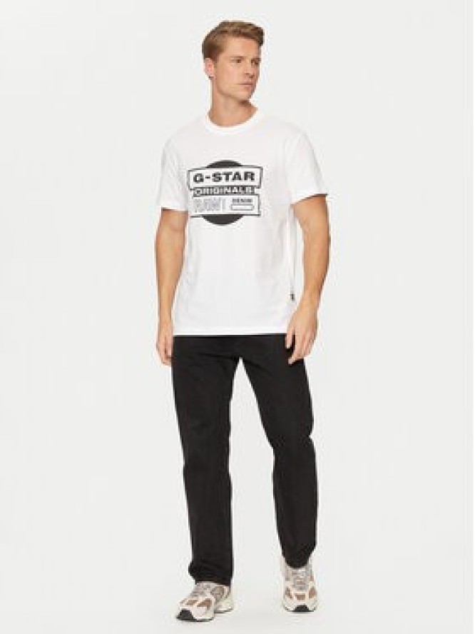 G-Star Raw T-Shirt Originals D25443-8415 Biały Regular Fit