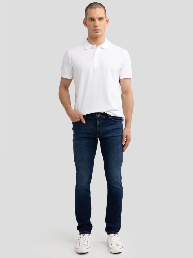 Jeansy męskie skinny niebieskie Deric 579