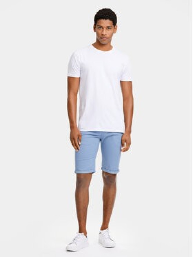 Lindbergh Szorty materiałowe 30-505044 Niebieski Slim Fit