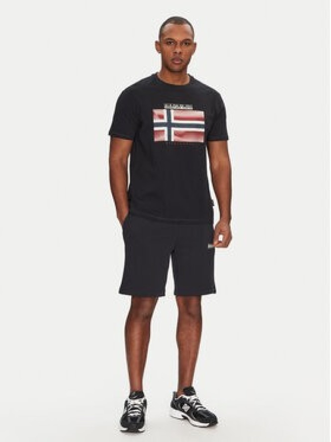 Napapijri T-Shirt S-Lari NP0A4IE59411 Czarny Regular Fit