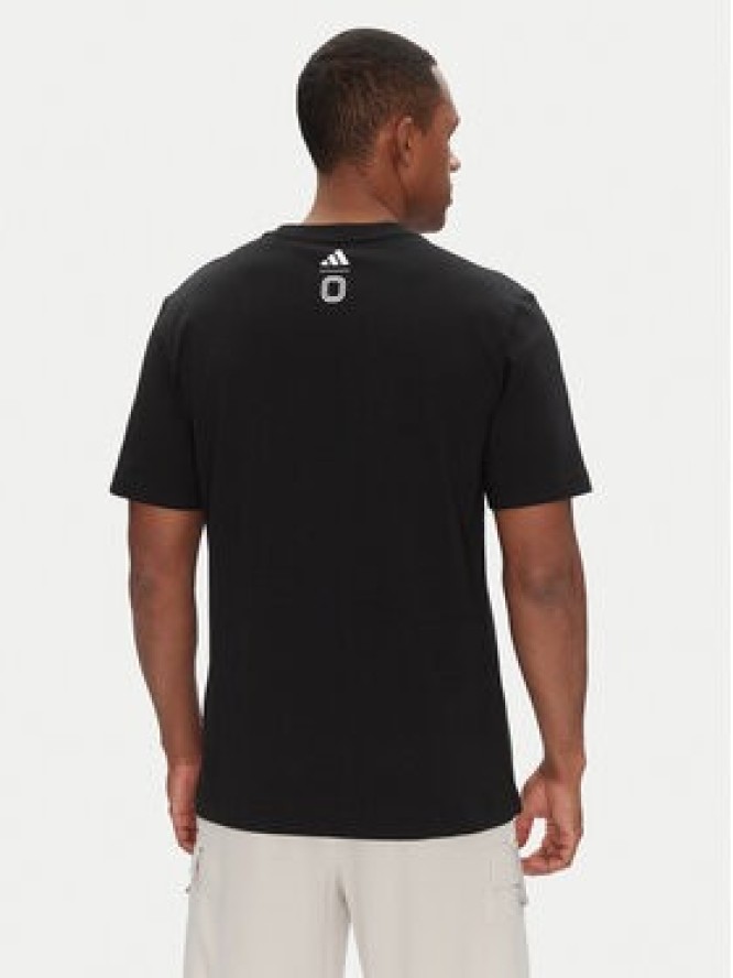 adidas T-Shirt Overtime Spring Graphic JM0291 Czarny Regular Fit
